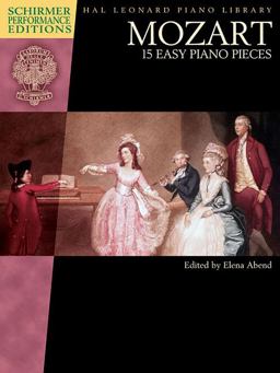 Mozart - 15 Easy Piano Pieces Schirmer Performance Editions Book Only  9781495007286 Front Cover