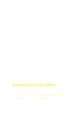 Disability Studies and the Environmental Humanities Toward an Eco-Crip Theory  9781496204950 Front Cover