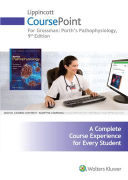 Lippincott CoursePoint for Porth Pathophysiology Concepts of Altered Health States 9th 9781496307477 Front Cover