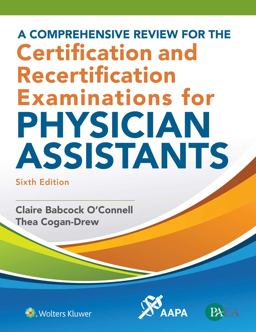 Comprehensive Review for the Certification and Recertification Examinations for Physician Assistants 6th 9781496368782 Front Cover