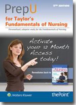 Taylor's Fundamentals of Nursing Prepu, 12 Month Access: The Art and Science of Person-centered Nursing Care; Stand Alone Edition  9781496385444 Front Cover