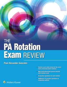 PA Rotation Exam Review 1st 9781496387271 Front Cover
