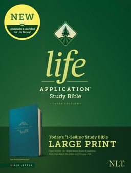 NLT Life Application Study Bible, Third Edition, Large Print (Leatherlike, Teal Blue) NLT Life Application Study Bible, Third Edition, Large Print (Leatherlike, Teal Blue)