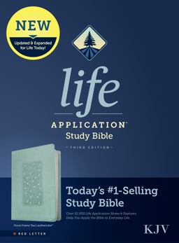 KJV Life Application Study Bible, Third Edition (Red Letter, LeatherLike, Floral Frame Teal) KJV Life Application Study Bible, Third Edition (Red Letter, LeatherLike, Floral Frame Teal)