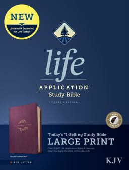 KJV Life Application Study Bible, Third Edition, Large Print (Red Letter, LeatherLike, Purple, Indexed) KJV Life Application Study Bible, Third Edition, Large Print (Red Letter, LeatherLike, Purple, Indexed)