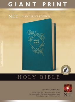 Holy Bible, Giant Print NLT (Red Letter, LeatherLike, Teal Blue, Indexed) Holy Bible, Giant Print NLT (Red Letter, LeatherLike, Teal Blue, Indexed)