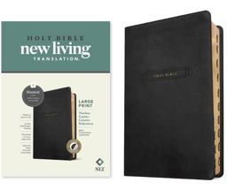 NLT Large Print Thinline Center-Column Reference Bible, Filament Enabled (LeatherLike, Black Holy Windows, Indexed, Red Letter) NLT Large Print Thinline Center-Column Reference Bible, Filament Enabled (LeatherLike, Black Holy Windows, Indexed, Red Letter)