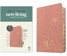 NLT Large Print Thinline Center-Column Reference Bible, Filament Enabled (LeatherLike, Pink Gold Floral, Indexed, Red Letter) NLT Large Print Thinline Center-Column Reference Bible, Filament Enabled (LeatherLike, Pink Gold Floral, Indexed, Red Letter)