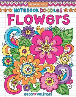 Notebook Doodles Flowers Coloring and Activity Book  9781497200142 Front Cover