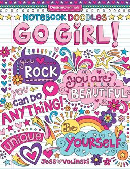 Notebook Doodles Go Girl! Coloring and Activity Book  9781497200159 Front Cover
