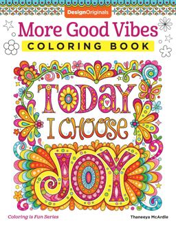 More Good Vibes Coloring Book  9781497202061 Front Cover
