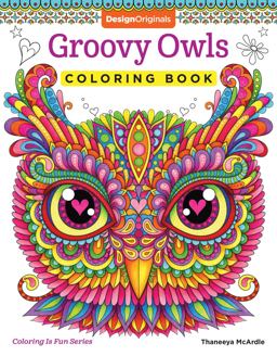 Groovy Owls Coloring Book  9781497202078 Front Cover