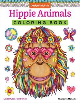 Hippie Animals Coloring Book  9781497202085 Front Cover