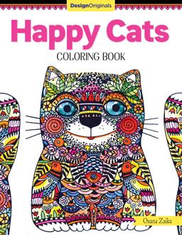 Happy Cats Coloring Book  9781497202306 Front Cover