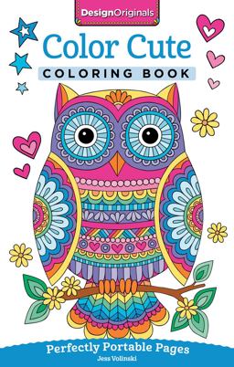 Color Cute Coloring Book Perfectly Portable Pages  9781497202382 Front Cover