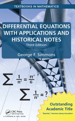 Differential Equations with Applications and Historical Notes 3rd 9781498702591 Front Cover