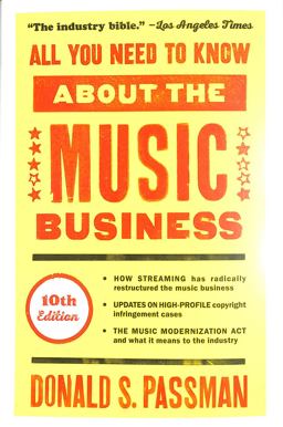 All You Need to Know about the Music Business 10th Edition  9781501122187 Front Cover