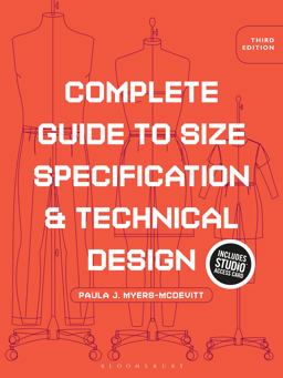 Complete Guide to Size Specification and Technical Design Bundle Book + Studio Access Card 3rd 9781501313097 Front Cover