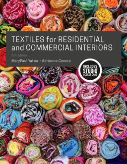 Textiles for Residential and Commercial Interiors Bundle Book + Studio Access Card 5th 9781501326660 Front Cover