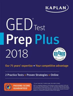 GED Test Prep Plus 2018 2 Practice Tests + Proven Strategies + Online  9781506223605 Front Cover