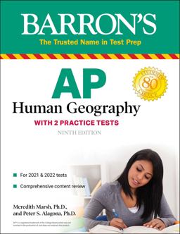 AP Human Geography With 2 Practice Tests  9781506263588 Front Cover