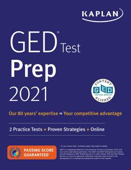 GED Test Prep 2021 2 Practice Tests + Proven Strategies + Online  9781506266213 Front Cover