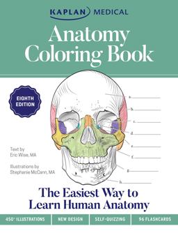 Anatomy Coloring Book with 450+ Realistic Medical Illustrations with Quizzes for Each + 96 Perforated Flashcards of Muscle Origin, Insertion, Action, and Innervation  9781506276403 Front Cover