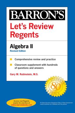 Let's Review Regents: Algebra II Revised Edition  9781506277462 Front Cover