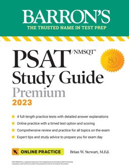 PSAT/NMSQT Study Guide, 2023: Comprehensive Review with 4 Practice Tests + an Online Timed Test Option  9781506280110 Front Cover