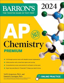 AP Chemistry Premium, 2024: 6 Practice Tests + Comprehensive Review + Online Practice  9781506287652 Front Cover