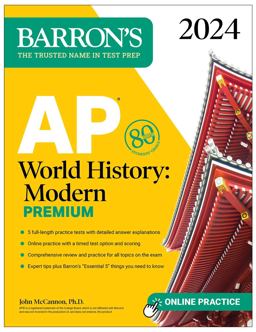 AP World History: Modern Premium, 2024: Comprehensive Review with 5 Practice Tests + an Online Timed Test Option  9781506287812 Front Cover
