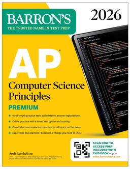 AP Computer Science Principles Premium, 2026: Prep Book with 6 Practice Tests + Comprehensive Review + Online Practice AP Computer Science Principles Premium, 2026: Prep Book with 6 Practice Tests + Comprehensive Review + Online Practice