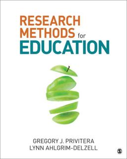 Research Methods for Education  9781506303321 Front Cover