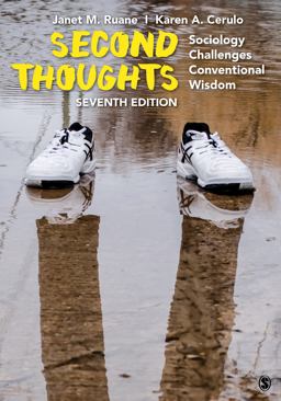 Second Thoughts Sociology Challenges Conventional Wisdom 7th 9781506345796 Front Cover