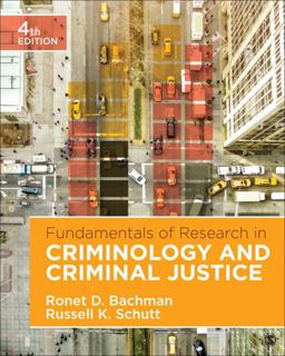 Fundamentals of Research in Criminology and Criminal Justice 4th 9781506359571 Front Cover