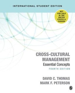 Cross-Cultural Management Essential Concepts 4th 9781506387529 Front Cover