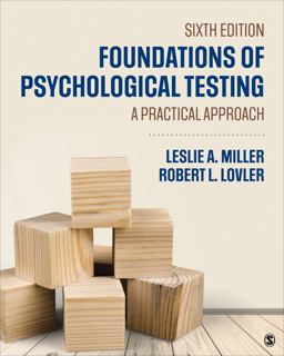 Foundations of Psychological Testing A Practical Approach 6th 9781506396408 Front Cover