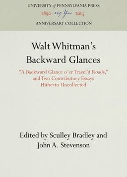 Walt Whitman's Backward Glances