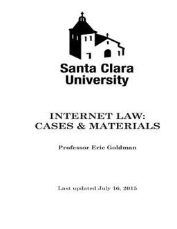 Internet Law Cases and Materials (2015)
