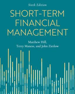 Short-Term Financial Management 6th 9781516565245 Front Cover