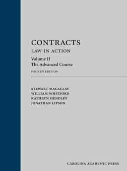 Contracts: Law in Action: the Advanced Course  9781522104070 Front Cover