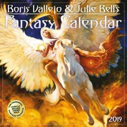 Boris Vallejo and Julie Bell's Fantasy Wall Calendar 2019  9781523503162 Front Cover