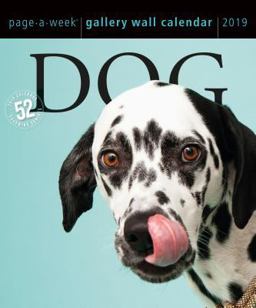 Dog Page-A-Week Gallery Wall Calendar 2019