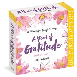 Year of Gratitude Page-A-Day Calendar 2023 Wake up Grateful  9781523514533 Front Cover