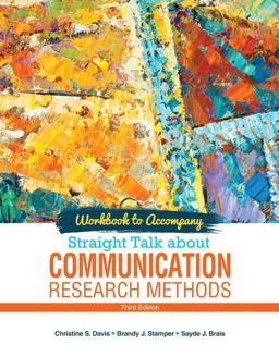 Straight Talk About Communication Research Methods:  9781524933623 Front Cover