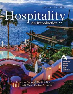 Hospitality An Introduction 17th 9781524968519 Front Cover