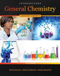 Introductory General Chemistry Laboratory Experiments 4th 9781524991579 Front Cover