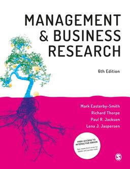 Management and Business Research 6th 9781526424808 Front Cover