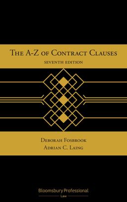 a-Z of Contract Clauses 7th 9781526512154 Front Cover