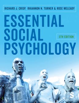 Essential Social Psychology 5th 9781529667981 Front Cover